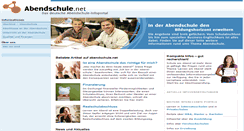 Desktop Screenshot of abendschule.net