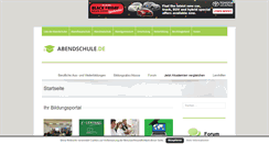 Desktop Screenshot of abendschule.de